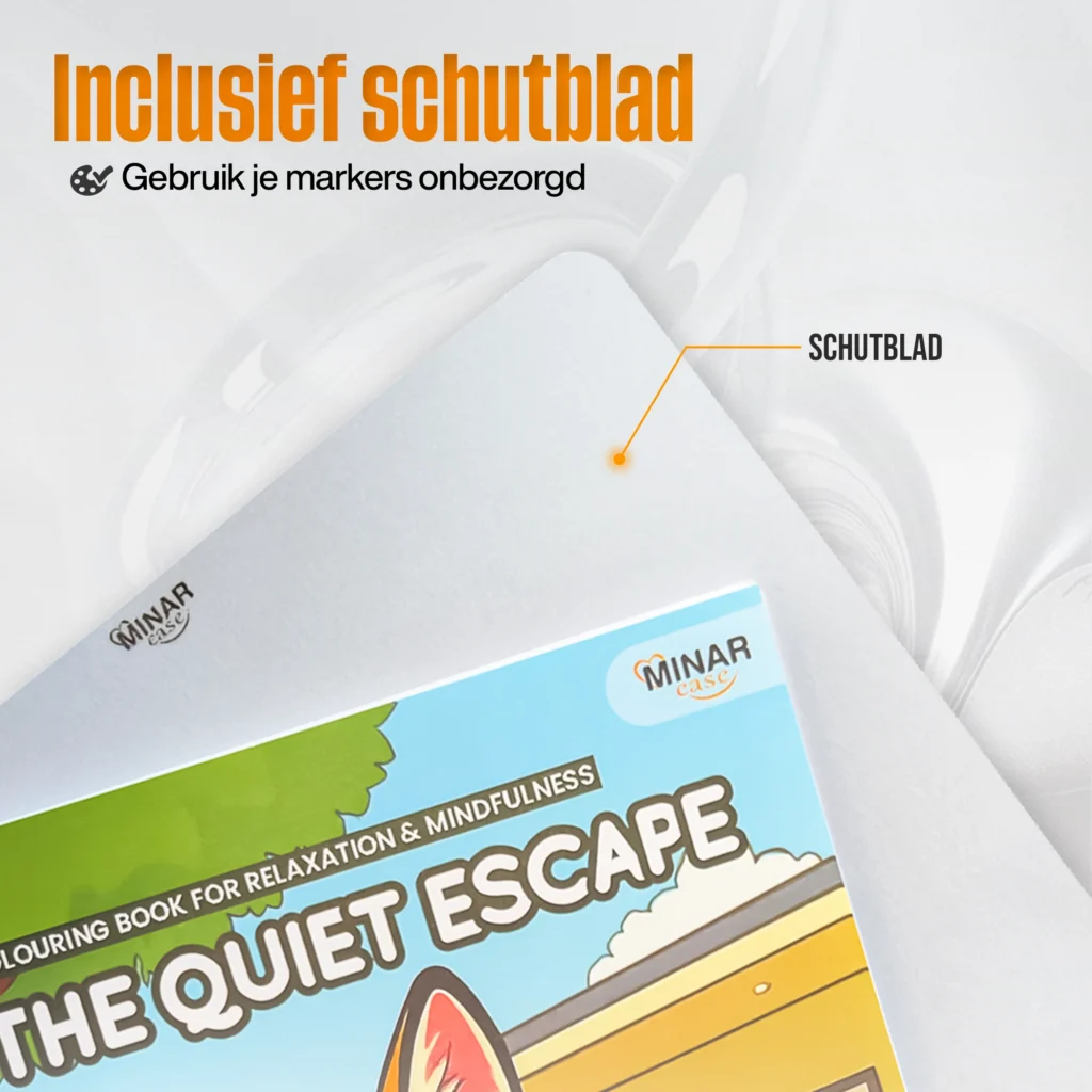 Kleurboek voor Volwassenen | Dik Papier & Gratis Herbruikbaar Beschermvel